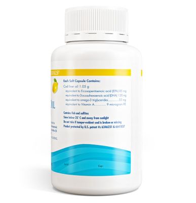 Nordic Naturals Arctic Cod Liver Oil Capsules side 1
